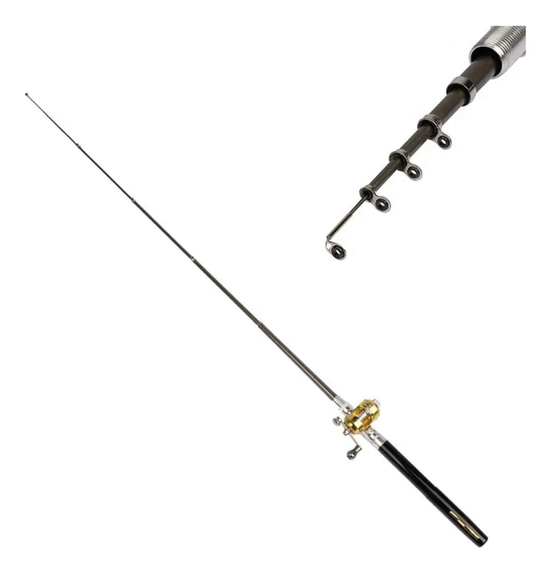 KIT DE CAÑA DE PESCAR TELESCOPICA COMPACTA CON DISEÑO PORTATIL - 5