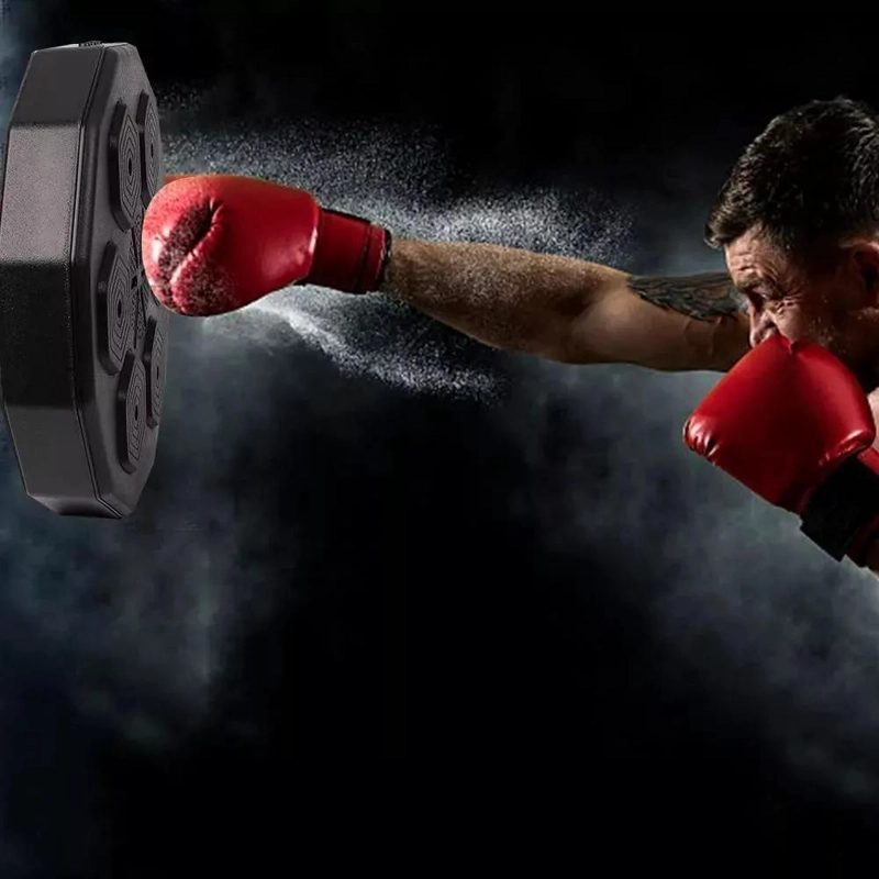 MAQUINA DE BOXEO CON MUSICA PARA PARED CON GUANTE INCLUIDO - 3