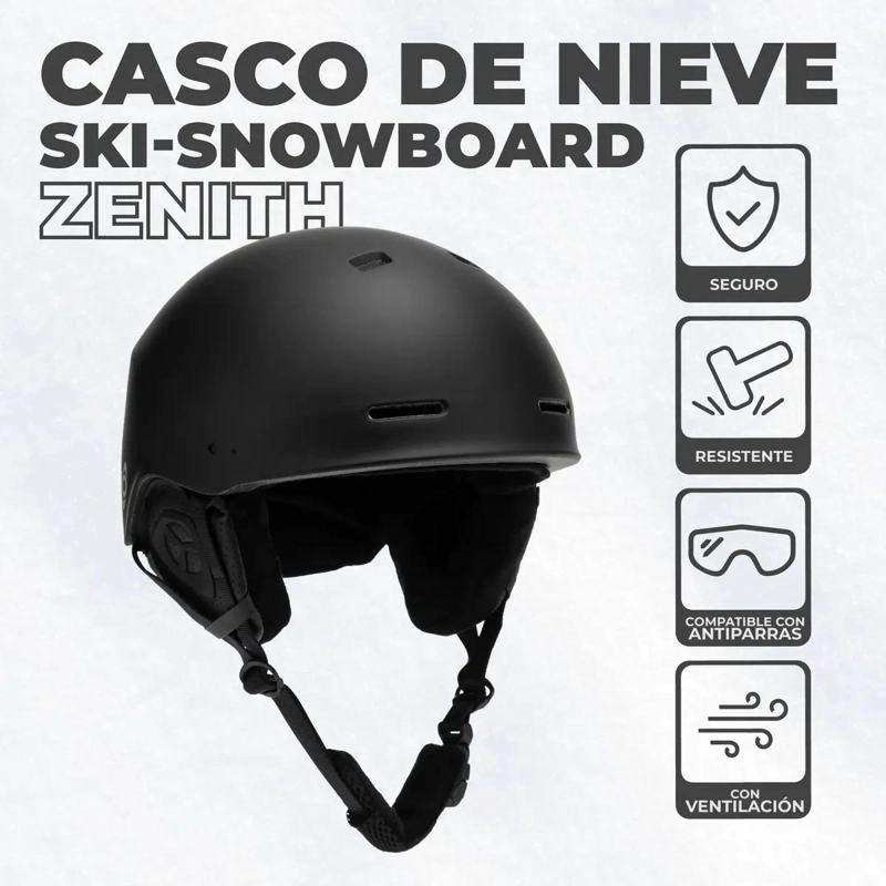 CASCO AJUSTABLE PARA ESQUI Y SNOWBOARD CON DISEÑO SEGURO Y COMODO - 1