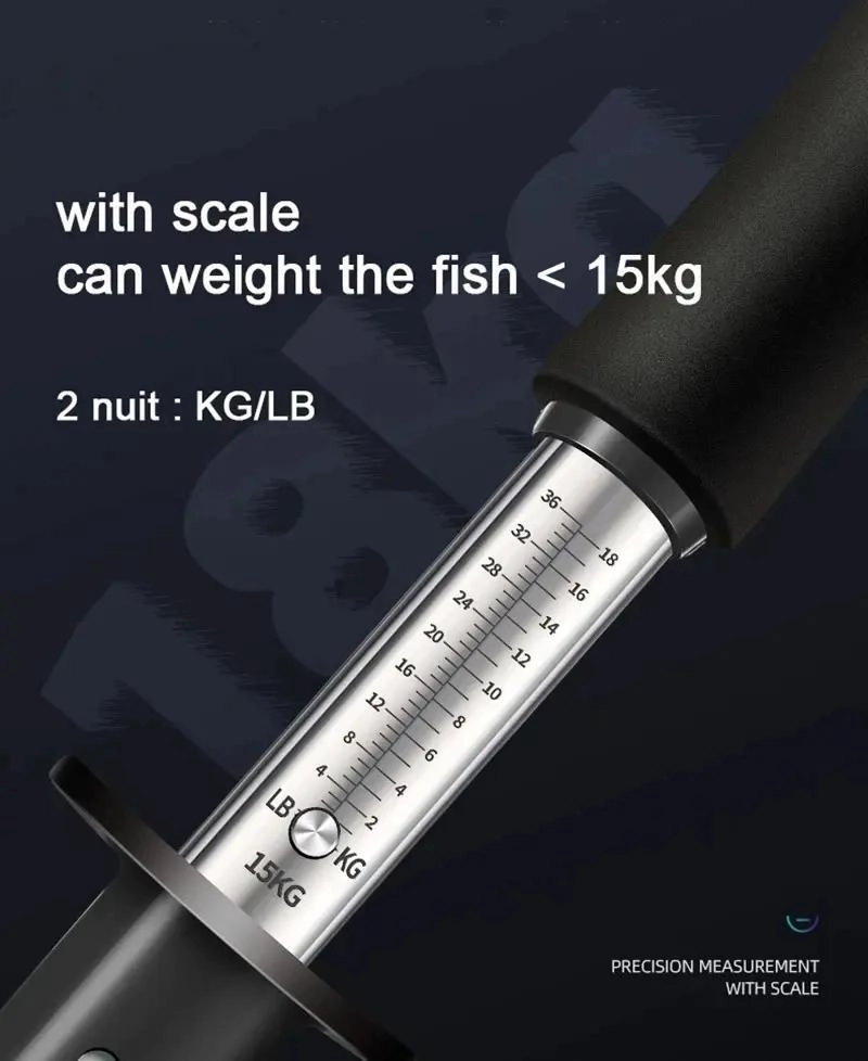 KIT DE PESCA CON PINZA, PESA Y CINTA ME TRICA PARA MEDICION PRECISA - 3