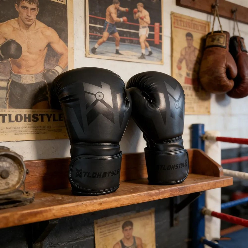 GUANTES DE BOXEO PROFESIONAL CON CIERRE DE VELCRO AJUSTABLE - 5