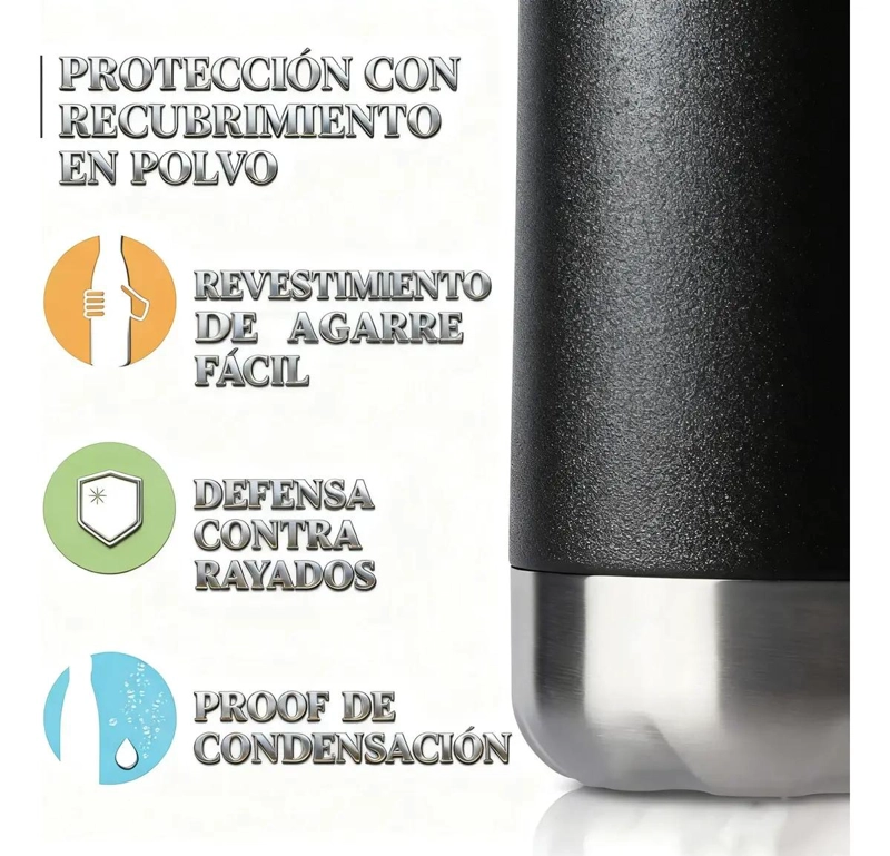 SET DE 2 TAZAS TE RMICAS DE ACERO INOXIDABLE PARA CAFE  Y BEBIDAS - 4