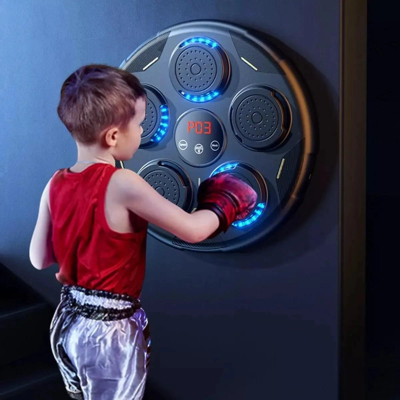 MAQUINA ELECTRONICA DE BOXEO DE PARED PARA NIÑOS SIN GUANTES - 2