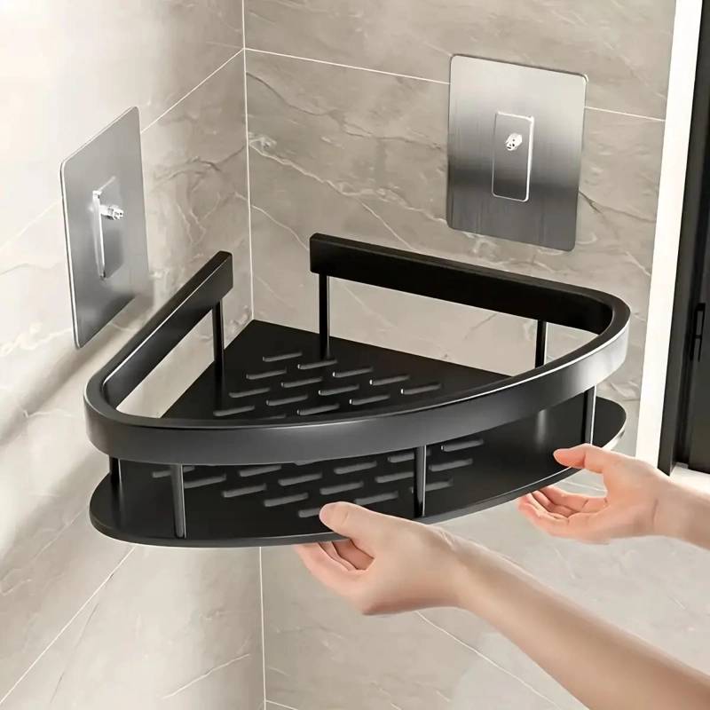 ESTANTE ESQUINERO ORGANIZADOR PARA BAÑO Y DUCHA CON MULTIPLES NIVELES - 3