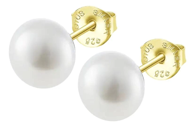 AROS DE PLATA CON DISEÑO ELEGANTE Y PERLAS PARA MUJER - 1