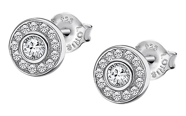 AROS ARGOLLA DE PLATA CON PIEDRA DECORATIVA PARA MUJER ELEGANTE - 1