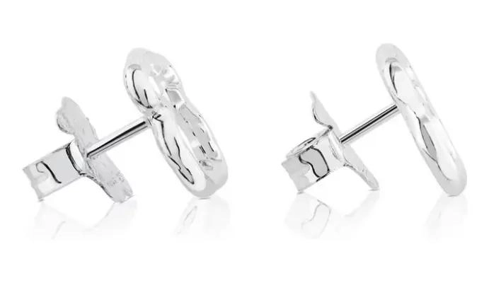 AROS DE PLATA 925 CON DISEÑO CARRUSEL ELEGANTE Y DETALLADO - 2