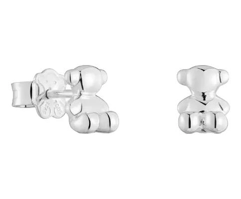 AROS DE PLATA 925 CON DISEÑO DE OSITO Y TAMAÑO DE 7,2 MM - 1