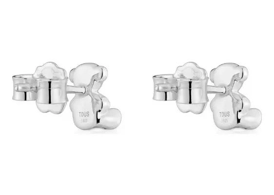 AROS DE PLATA 925 CON DISEÑO DE OSITO Y TAMAÑO DE 7,2 MM - 3