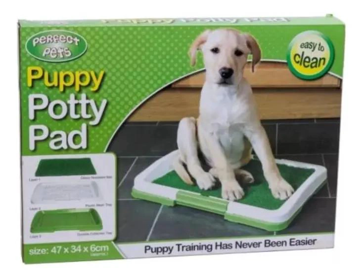 BAÑO PORTATIL ECOLOGICO PARA MASCOTA EN COLORES BLANCO Y VERDE - 1
