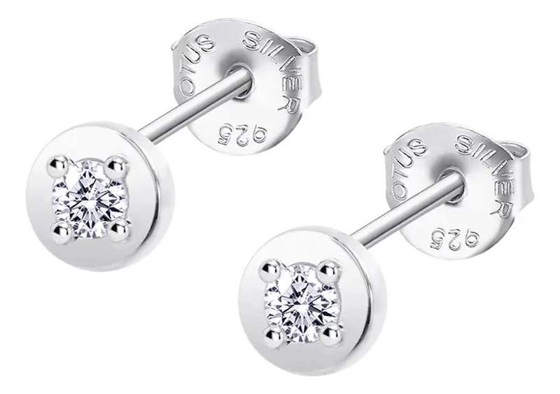 AROS DE PLATA CON CRISTALES SWAROVSKI PARA MUJER DISEÑO ELEGANTE - 1