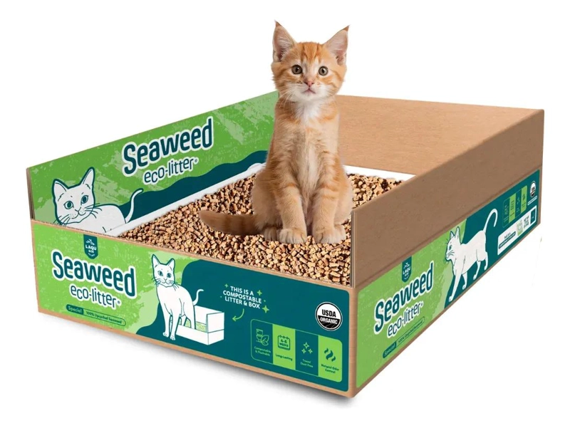 ARENERO PARA GATOS CON ARENA ECOLOGICA ESPECIAL LISTA PARA USAR - 1