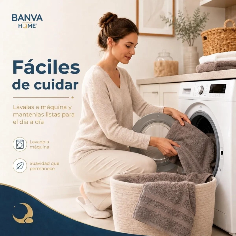 JUEGO DE TOALLAS DE BAÑO DE ALGODON 500G PARA CUERPO Y MANOS - 4