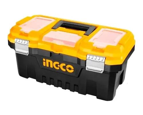 CAJA PLASTICA PARA HERRAMIENTAS CON CAPACIDAD DE 20 LITROS COLOR AMARILLO - 1