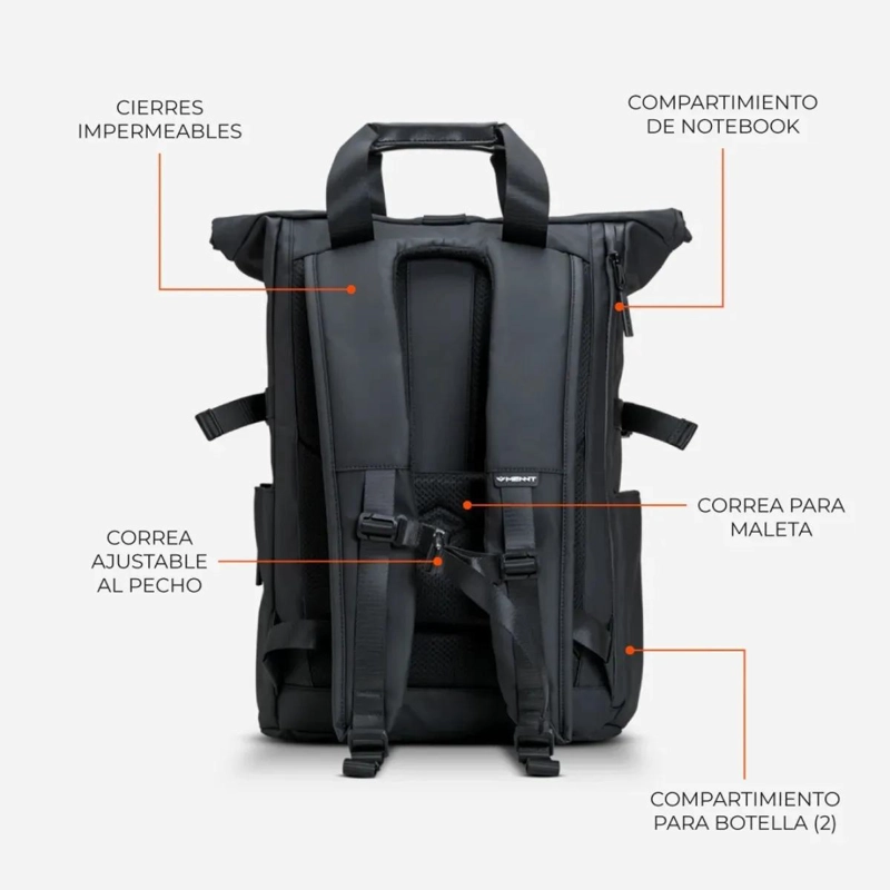 MOCHILA PARA TRABAJO Y VIAJE CON CAPACIDAD DE 30 LITROS Y DISEÑO FUNCIONAL - 5