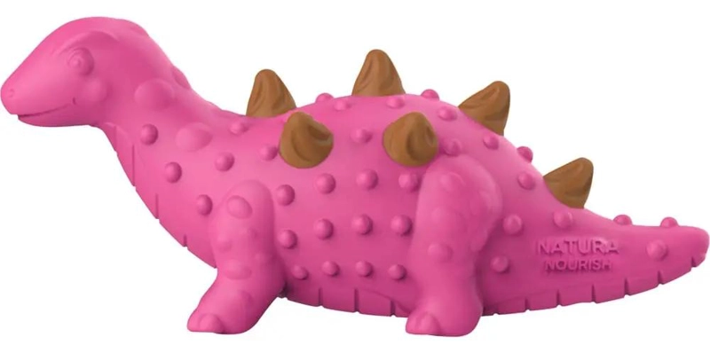 JUGUETE DISPENSADOR DE PREMIOS CON DISEÑO DE ESTEGOSAURIO PARA MASCOTAS - 2