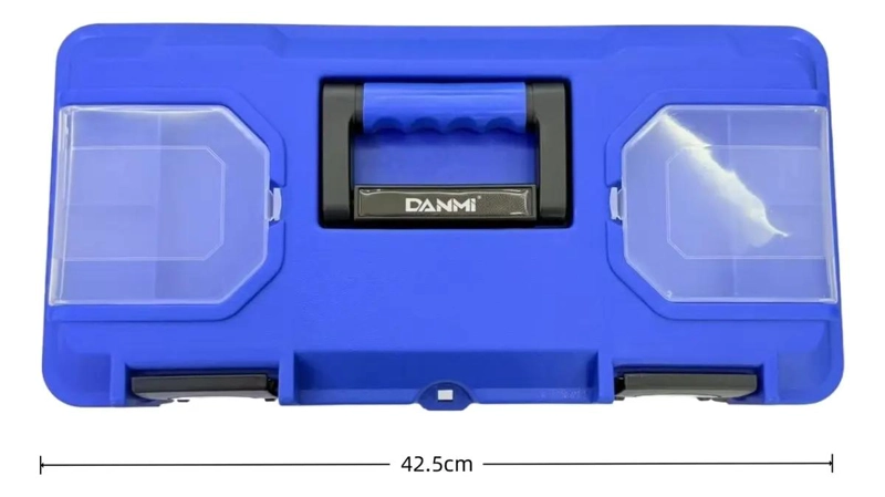 CAJA DE HERRAMIENTAS PLASTICA COMPACTA CON 17 COMPARTIMENTOS ORGANIZADORES - 5