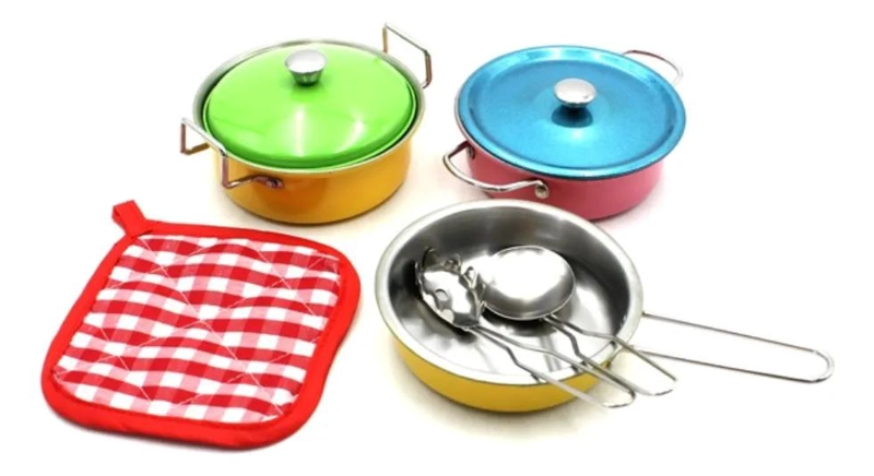 SET DE UTENSILIOS DE COCINA PARA NIÑOS CON ACCESORIOS VARIADOS - 1