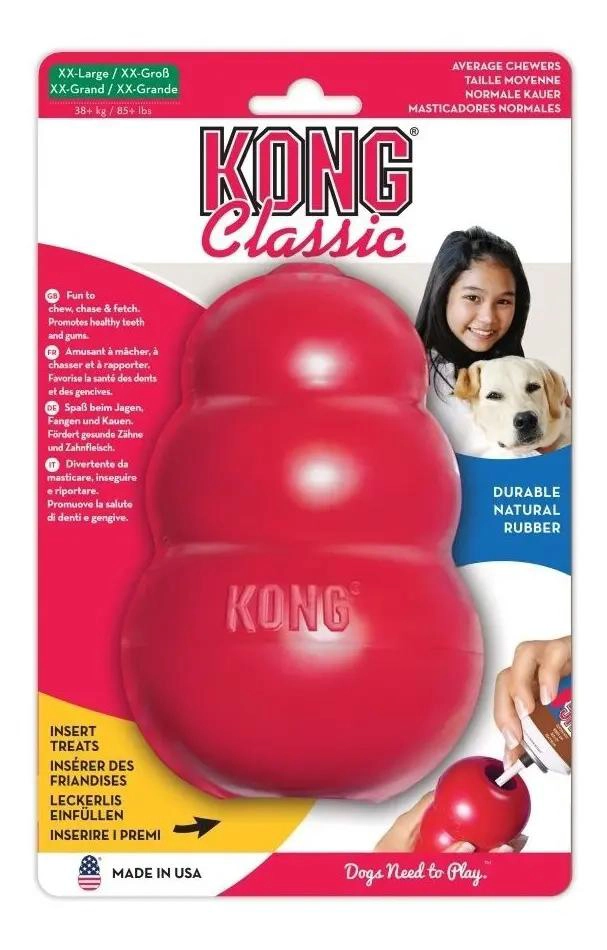 JUGUETE PARA PERRO RESISTENTE TAMAÑO XXL COLOR ROJO - 1