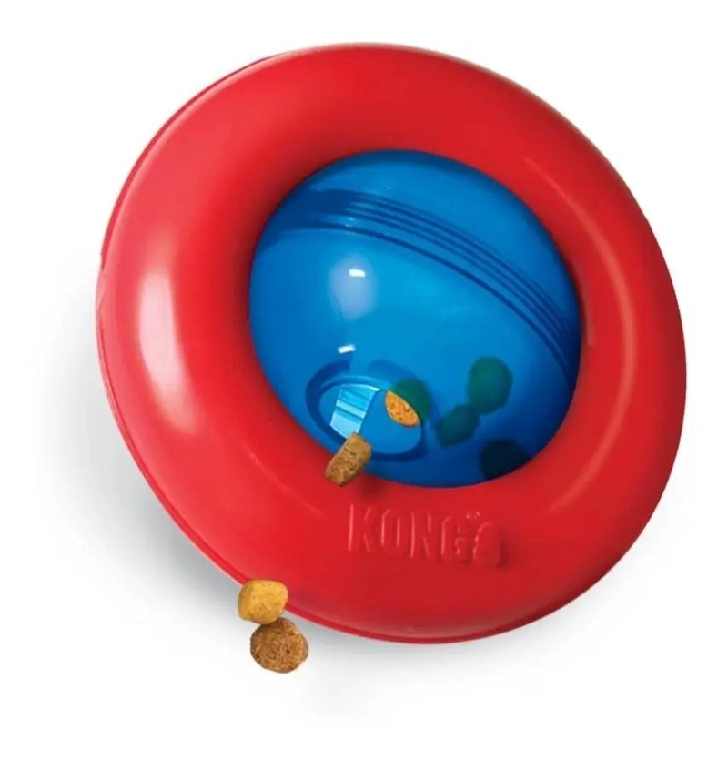 PELOTA INTERACTIVA PARA PERROS TAMAÑO GRANDE COLORES ROJO Y AZUL - 2