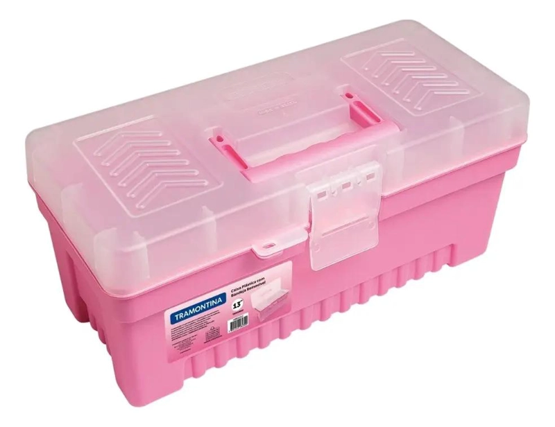CAJA PLASTICA RESISTENTE PARA HERRAMIENTAS CON COMPARTIMENTOS ORGANIZADORES - 1