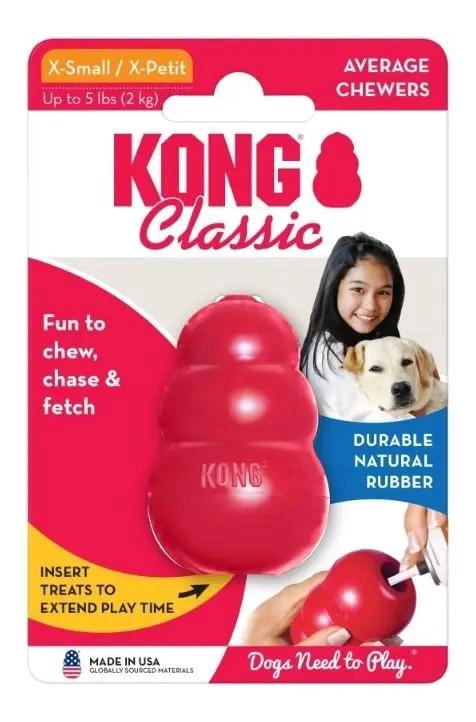 JUGUETE INTERACTIVO CLASICO PARA PERROS TAMAÑO XS COLOR ROJO - 3