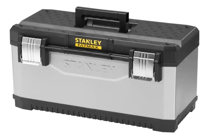 CAJA ORGANIZADORA METALICA Y PLASTICA CON BANDEJA PARA HERRAMIENTAS - 1