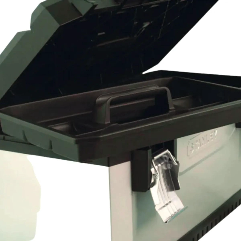 CAJA ORGANIZADORA METALICA Y PLASTICA CON BANDEJA PARA HERRAMIENTAS - 2