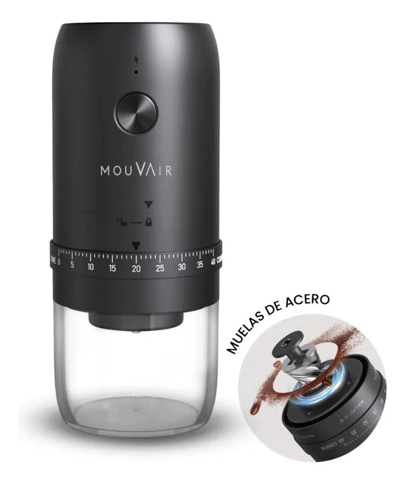 MOLINILLO ELE CTRICO AJUSTABLE PARA CAFE  CON DISEÑO PROFESIONAL - 1