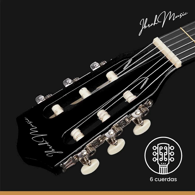 GUITARRA ACUSTICA CLASICA DE 39 PULGADAS CON FUNDA Y COLORES VARIADOS - 5