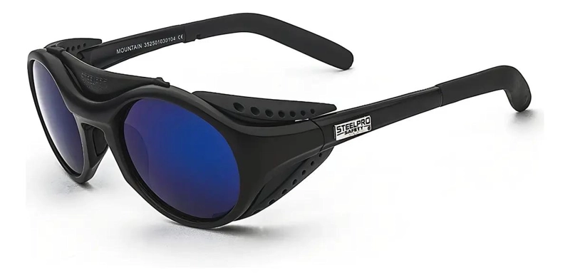 LENTES DEPORTIVOS CON LENTE ESPEJADO AZUL Y DISEÑO RESISTENTE - 1