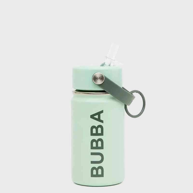 BOTELLA REUTILIZABLE DE AGUA COLOR VERDE CON DISEÑO ERGONOMICO - 1