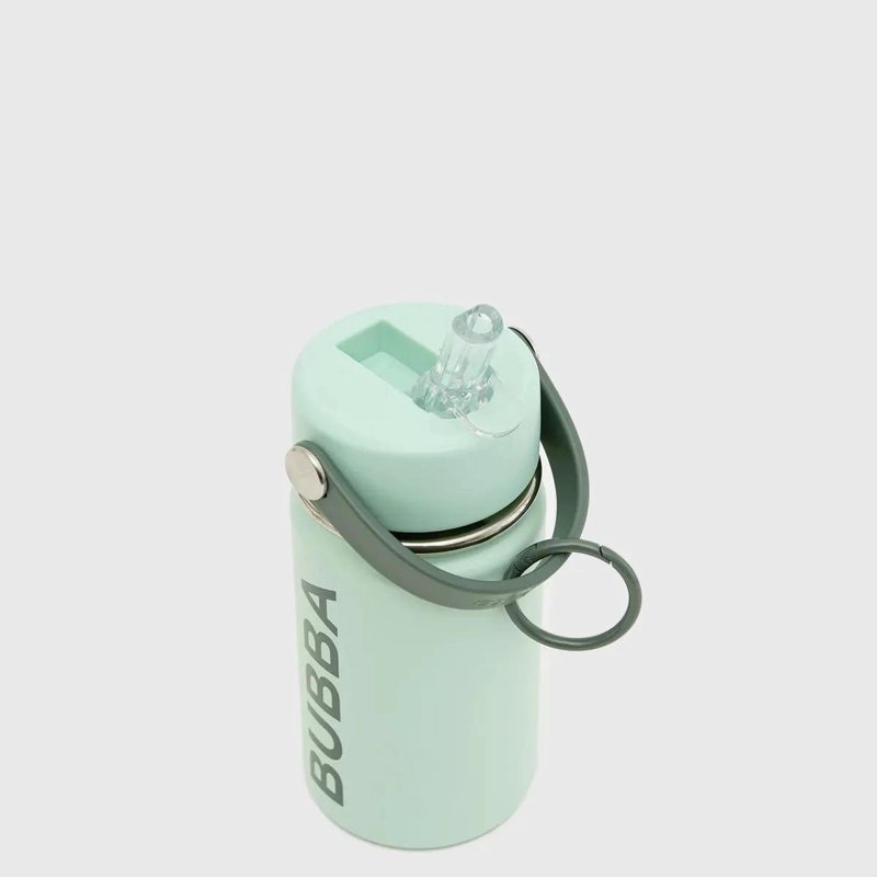BOTELLA REUTILIZABLE DE AGUA COLOR VERDE CON DISEÑO ERGONOMICO - 2