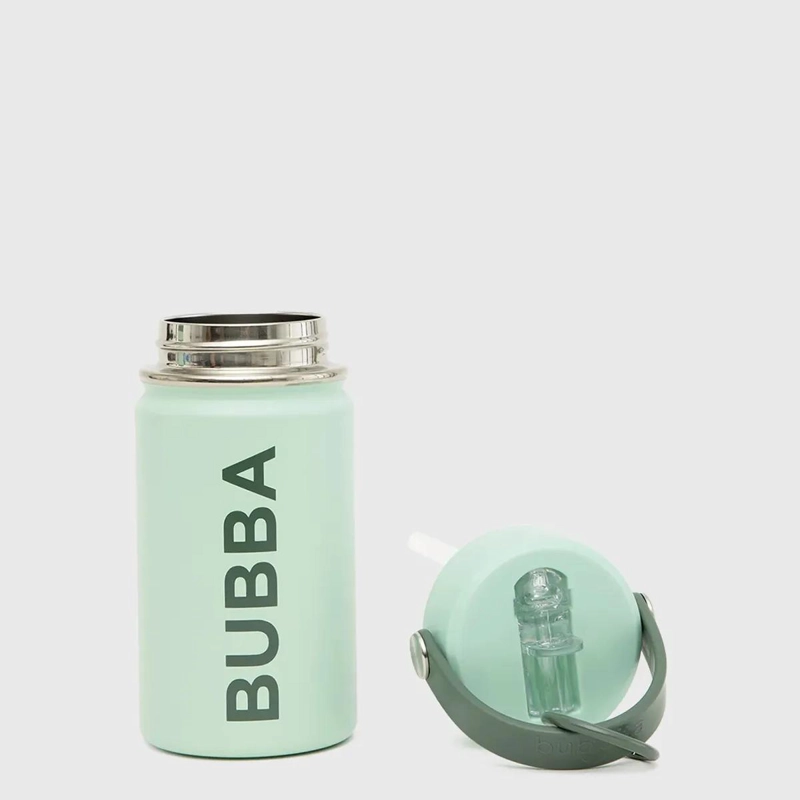 BOTELLA REUTILIZABLE DE AGUA COLOR VERDE CON DISEÑO ERGONOMICO - 4