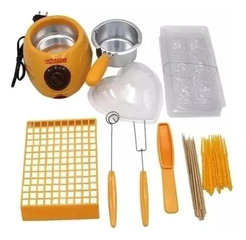 FONDUE ELE CTRICA PARA CHOCOLATE CON OLLA DE COLOR AMARILLO - 2