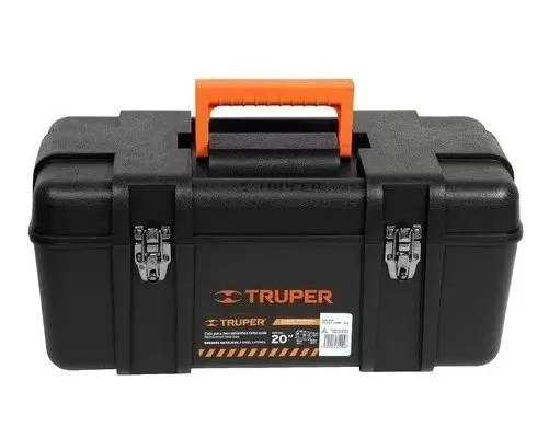 CAJA DE HERRAMIENTAS NEGRA CON COMPARTIMENTOS DE 51X25 CM - 1
