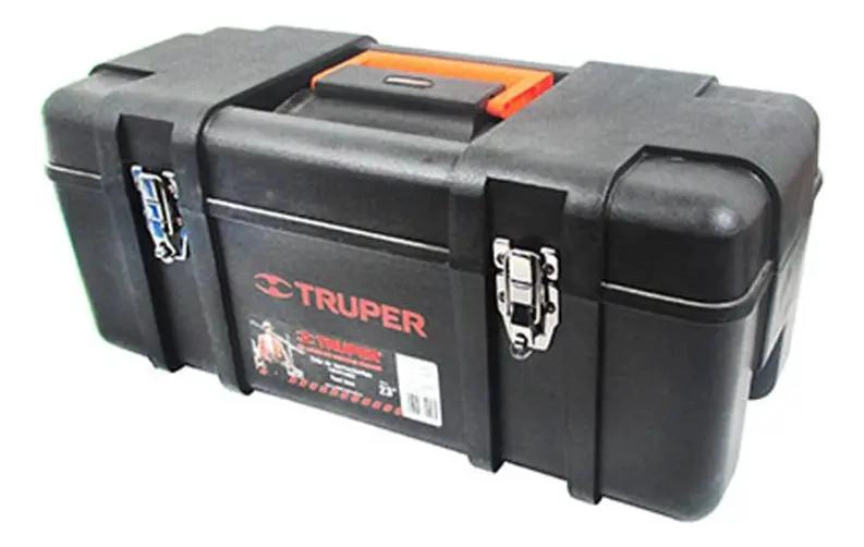 CAJA DE HERRAMIENTAS NEGRA CON COMPARTIMENTOS DE 51X25 CM - 2