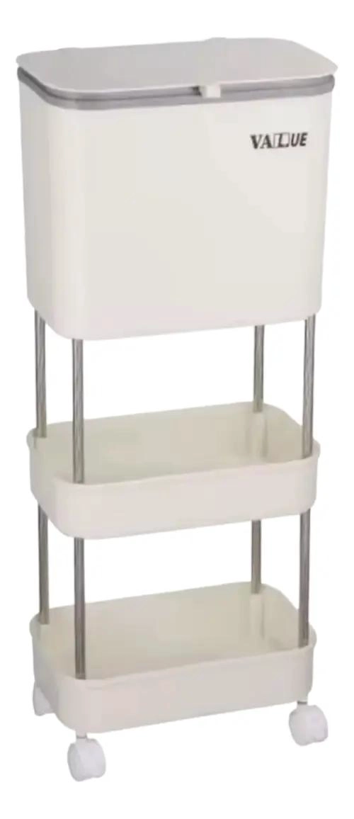 ORGANIZADOR MULTIFUNCIONAL DE 3 NIVELES PARA COCINA Y BASURA - 1