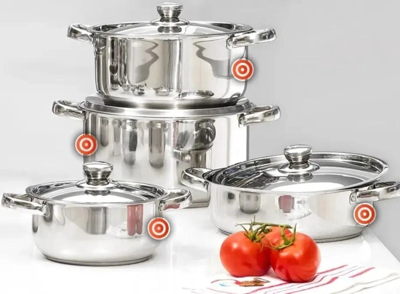 JUEGO DE COCINA 8 PIEZAS ACERO INOXIDABLE CON MANGOS ERGONOMICOS - 2