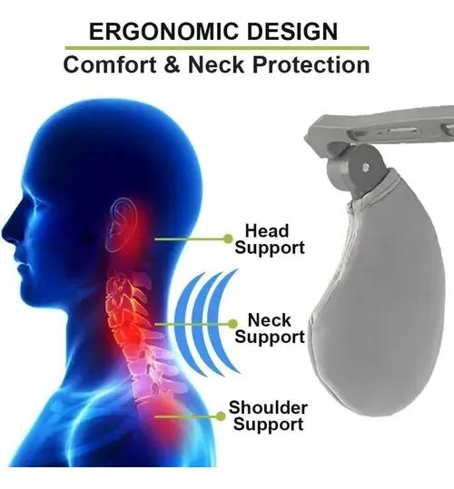 ALMOHADA ERGONOMICA PARA CUELLO CON SOPORTE PARA VIAJE EN AUTO - 2
