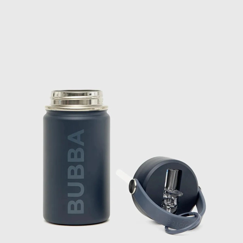 BOTELLA PARA AGUA COLOR AZUL CON DISEÑO ERGONOMICO Y TAPA SEGURA - 4