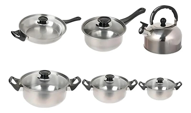 SET DE 12 UTENSILIOS PARA COCINA CON OLLAS ANTIADHERENTES - 3