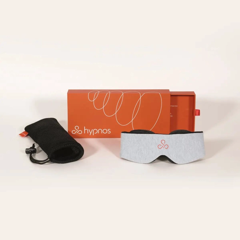 PACK DE VIAJE CON ANTIFAZ GRIS Y ALMOHADA ERGONOMICA PARA DESCANSO - 4