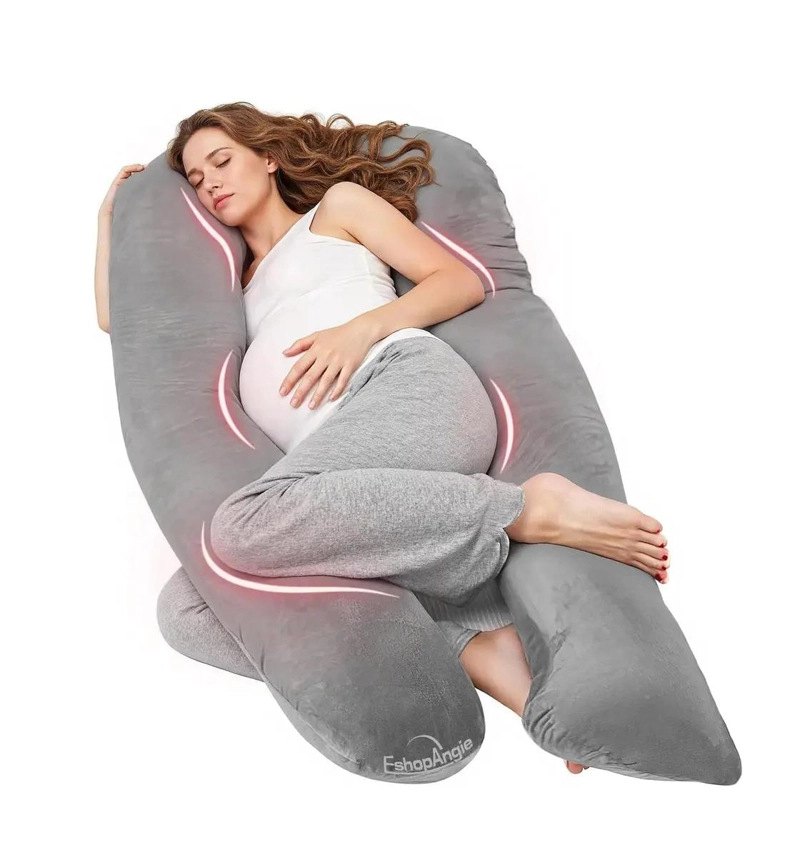 COJIN DE LACTANCIA MATERNAL CON FUNDA EXTRA SUAVE Y DISEÑO ERGONOMICO - 1