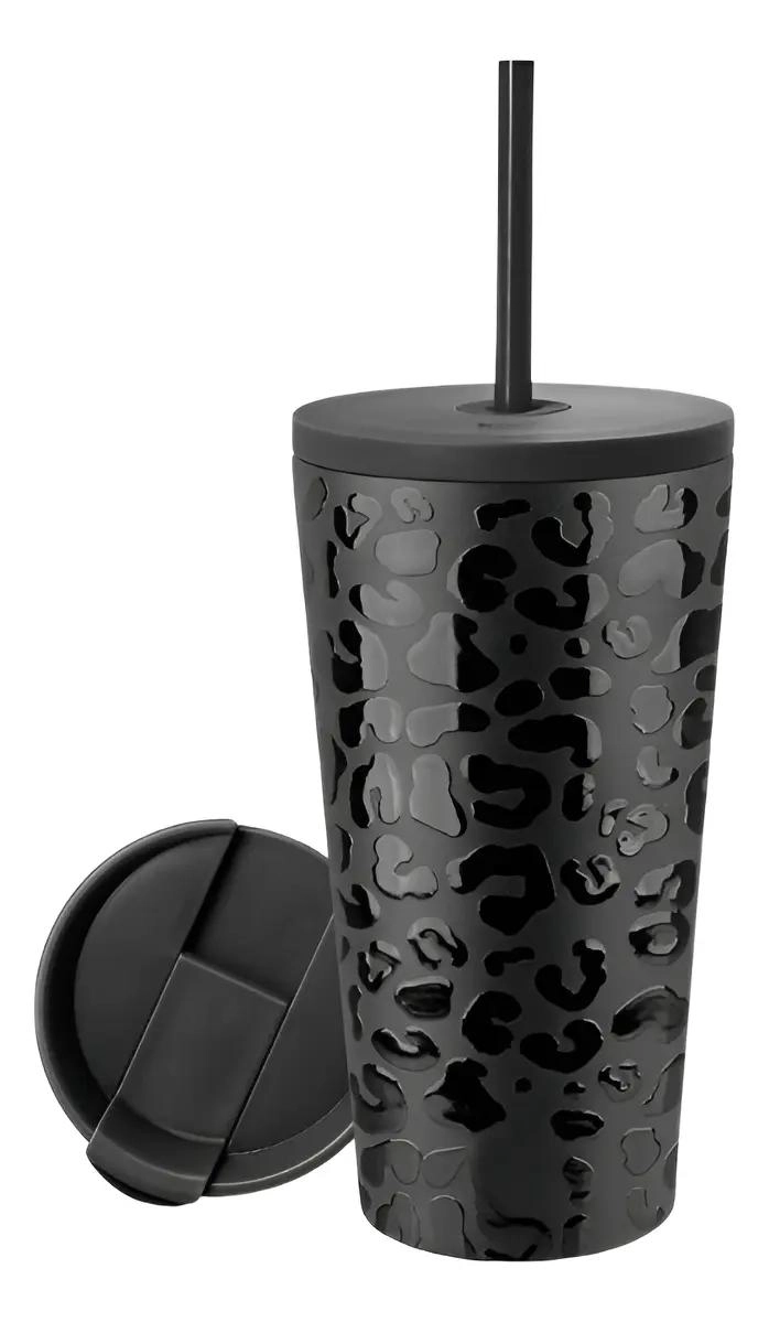 TERMO TE RMICO PARA CAFE  460ML CON DOS TAPAS Y BOMBILLA - 1
