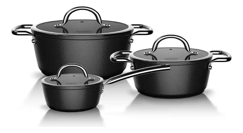 SET DE COCINA 6 PIEZAS ALUMINIO FORJADO ANTIADHERENTE - 1