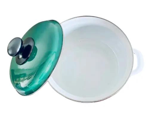 OLLA ESMALTADA ENLOZADA DE 5.2 LITROS CON ALTA RESISTENCIA Y DISEÑO ELEGANTE - 3
