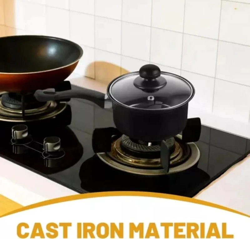 JUEGO DE COCINA 13 PIEZAS CON OLLA Y SARTE N ANTIADHERENTE NEGRO - 5