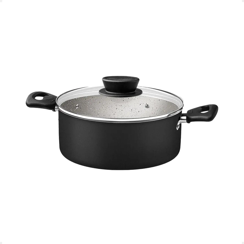 SET DE COCINA DE 7 PIEZAS EN COLOR NEGRO CON ACABADO RESISTENTE - 2