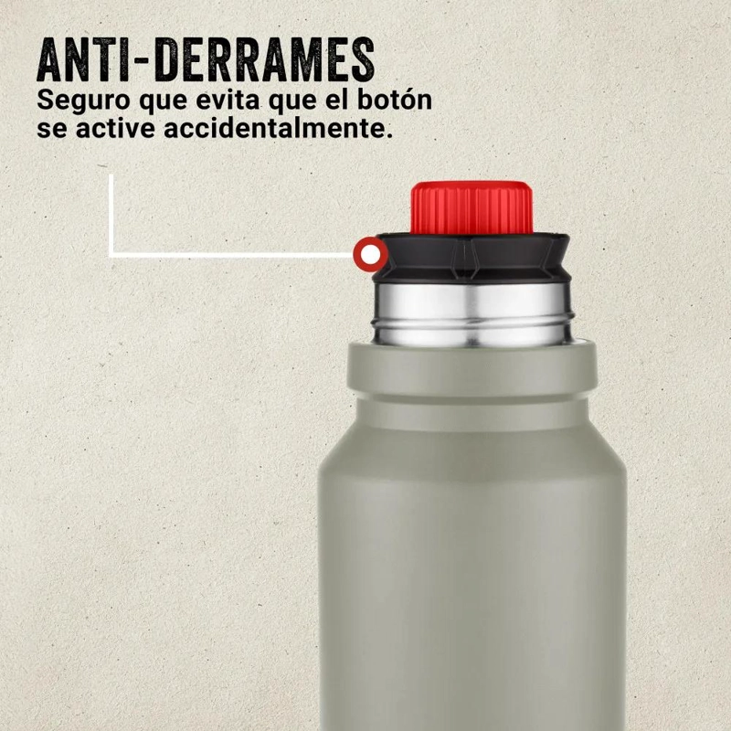 TERMO VERDE CON CAPACIDAD DE 700 ML PARA BEBIDAS CALIENTES Y FRIAS - 3